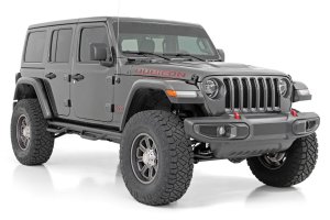 Jeep Wrangler Suspension Lift Kit - Front + Rear - Rough Country - 3.5 Inch, Adjustable Lower Control Arms, M1 Shocks - '24-'25